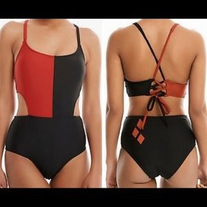 Harley Quinn one piece bathing suit